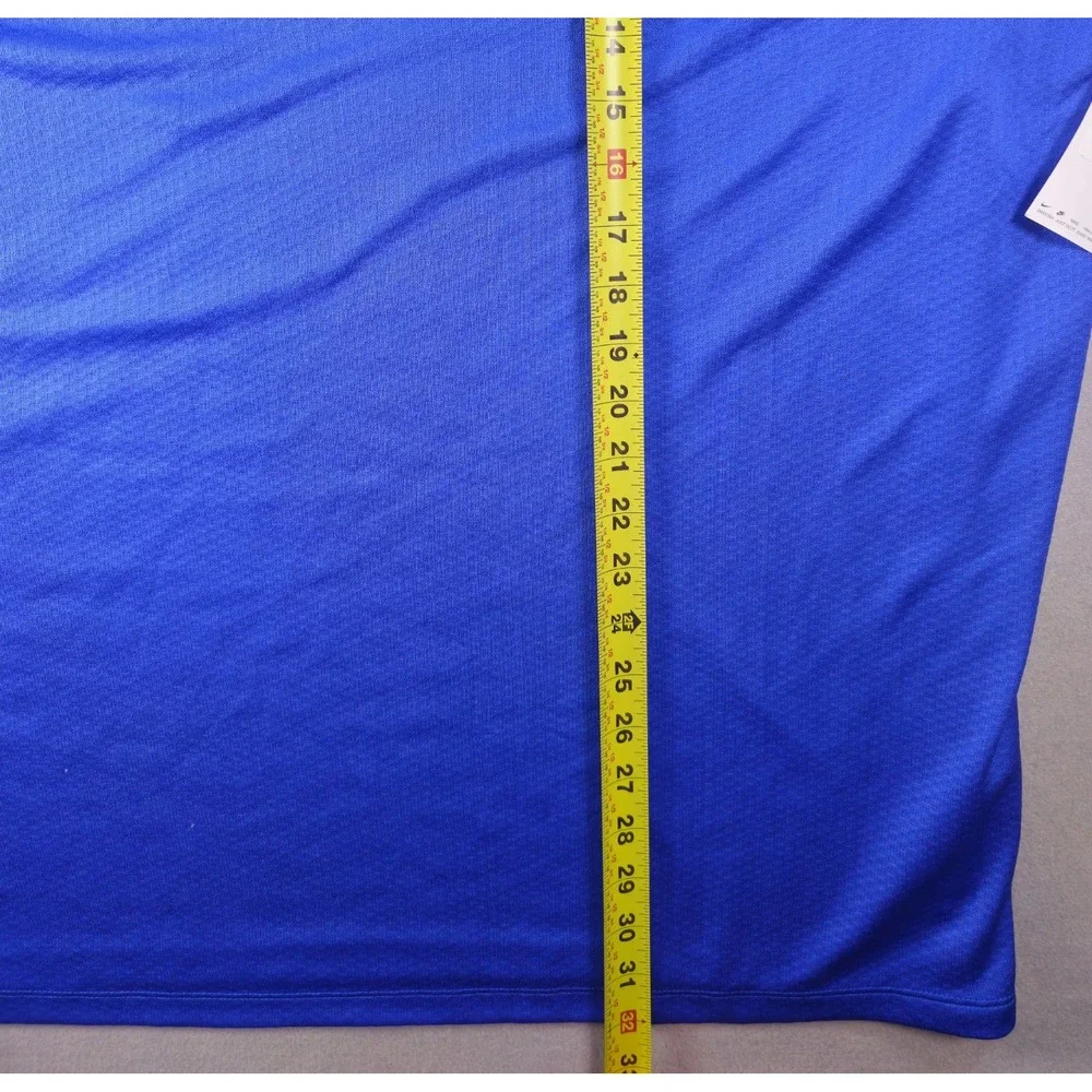Nike Golf Polo Men 2XL Blue NWT Dri-FIT Hex Textured AH6266-480 Embroidered
